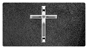 DSC700 510 SL SH BK Silver Single Cross Shimmer Black Background